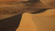 Flying Over Sand Dunes, Aerial, Arabian Dessert, Dubai, Uae Stock Footage