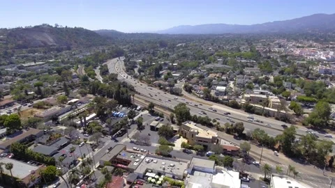 Flying over Santa Barbara, CA Stock Footage 156720184
