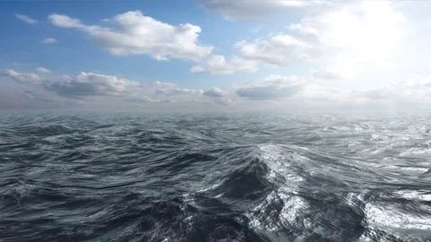 Flying over Sea Stock Footage 76852626