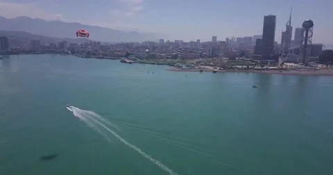Flying over the  sea 库存影片 153497132