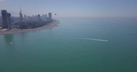 Flying over the sea 库存影片 153497144