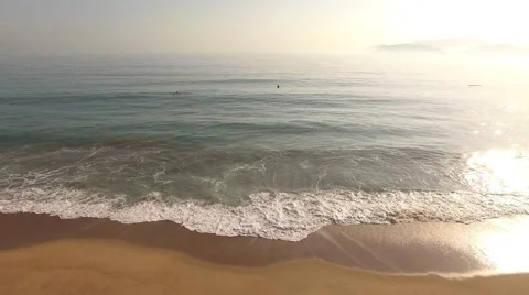 Flying Over Sea Waves Stock Footage 60809842