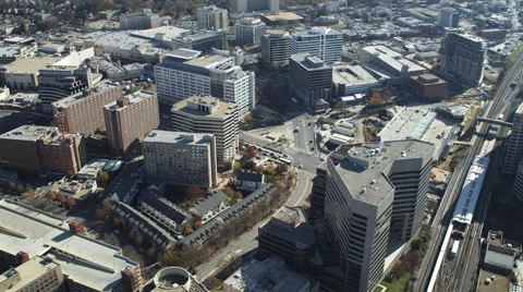 Flying over Silver Springs, Maryland. Shot in November 2011. Vídeos de archivo 59209335