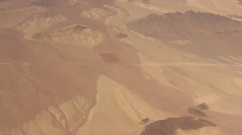 Flying over Sinai desert Stock Footage