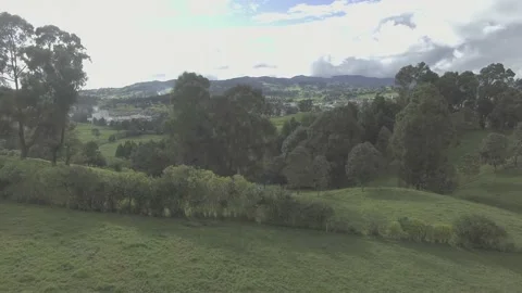 Flying over the small mountains Stock Footage 220361464