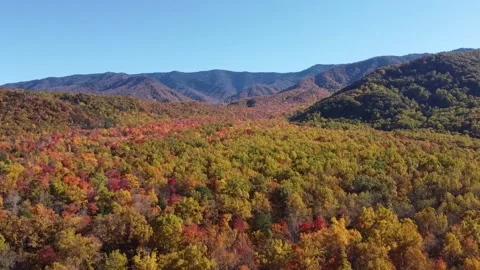 Flying over the Smoky Mountains 2 Stock Footage