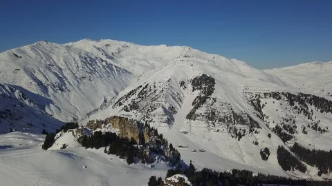 Flying over snow-capped mountains 6 Stock Footage 103520698