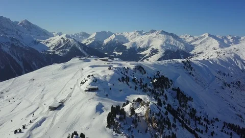 Flying over snow-capped mountains 7 Stock Footage 103521425