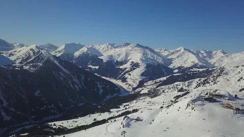 Flying over snow-capped mountains 8 Stock Footage 103522841