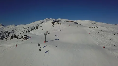 Flying over snow-capped mountains 9 Stock Footage 103524437
