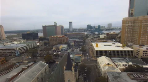 Flying over the streets of the city Stock-Footage 47218442