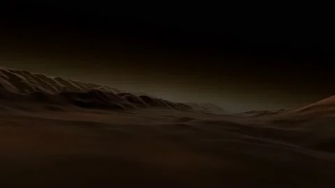 Flying over the surface of an alien work, Mars Valles Marineris. Stock Footage 148153485