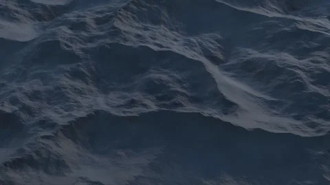 Flying over the surface of a moon-like planet. Seamless loop Stock Footage 281179681
