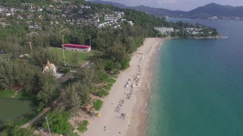 Flying over Surin beach 스톡 동영상 83804495