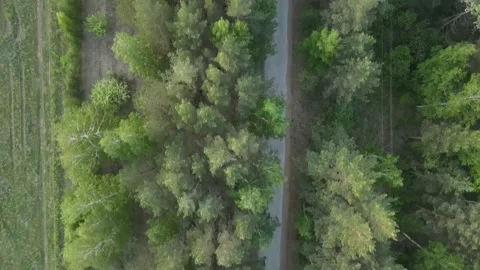Flying over three roads Stock-Footage 155077114