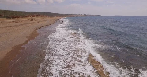 Flying over the tide Stock Footage 89940912