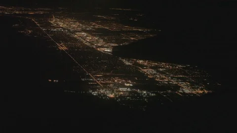 Flying over Toronto at Night Video stock 114585398