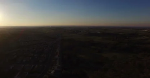 Flying Over Undeveloped Land in Rocklin's Stanford Ranch Video stock 58759955