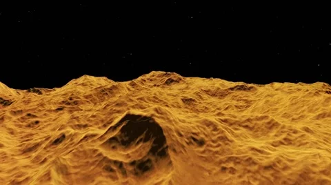 Flying over an unknown planet Stock Footage 51586185