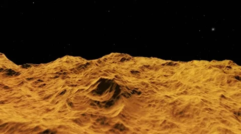 Flying over an unknown planet Stock Footage 51586193