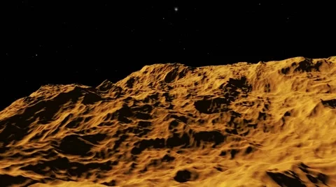 Flying over an unknown planet Stock Footage 51586205