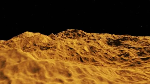 Flying over an unknown planet Stock Footage 51586206