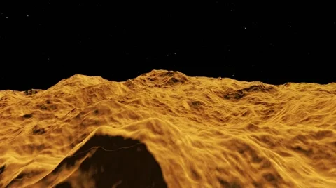 Flying over an unknown planet Stock Footage 51586210