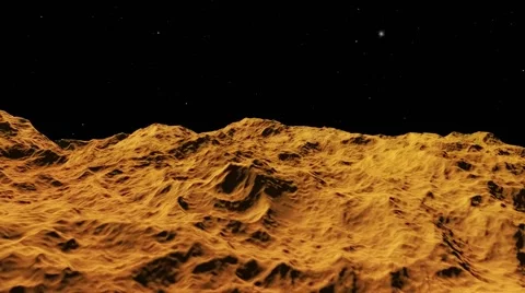 Flying over an unknown planet Stock Footage 51586216