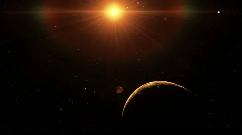 Flying over an unknown planet Stock Footage 51669649