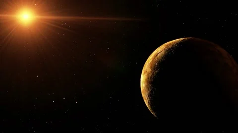 Flying over an unknown planet Stock Footage 51669652