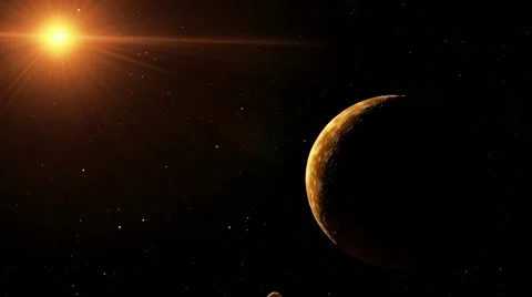 Flying over an unknown planet Stock Footage 51669653