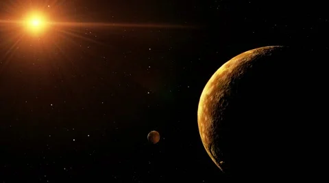 Flying over an unknown planet Stock Footage 51669666