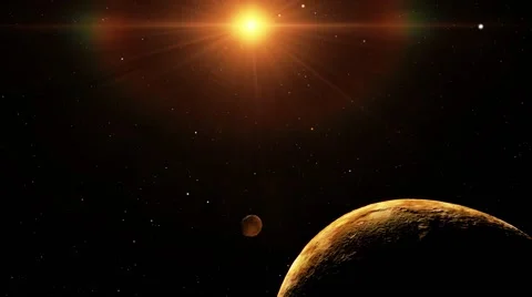 Flying over an unknown planet Stock Footage 51669684