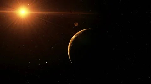 Flying over an unknown planet Video stock 51669687