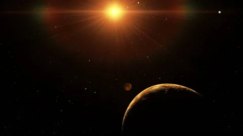 Flying over an unknown planet Stock Footage 51669695