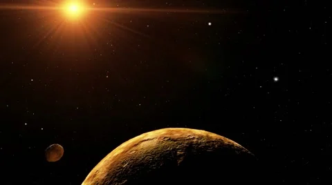 Flying over an unknown planet Stock Footage 51669696