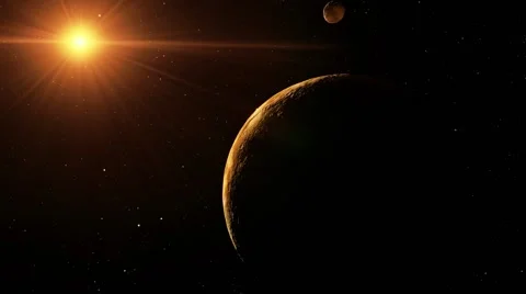 Flying over an unknown planet Stock Footage 51669717