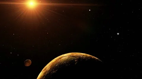 Flying over an unknown planet Stock Footage 51669718