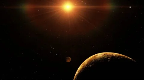 Flying over an unknown planet Video stock 51669721