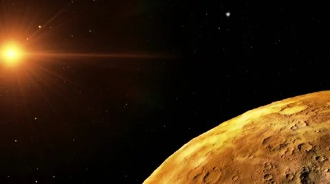 Flying over an unknown planet Stock Footage 51669730
