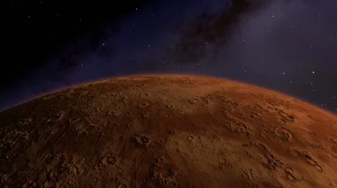 Flying over an unknown planet Stock Footage 51691064