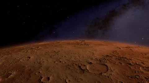 Flying over an unknown planet Stock Footage 51691065