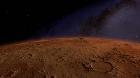 Flying over an unknown planet Stock Footage 51691067