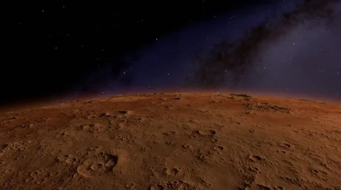 Flying over an unknown planet Stock Footage 51691071