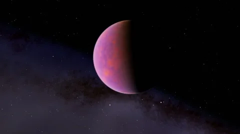 Flying over an unknown planet Stock Footage 51691085