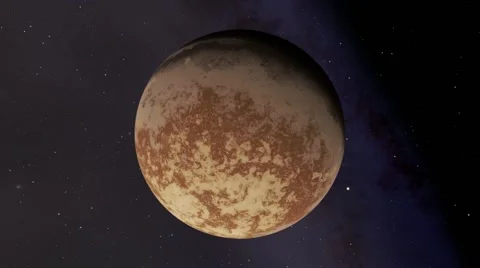 Flying over an unknown planet Stock Footage 51691096