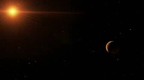 Flying over an unknown planet Stock Footage 51691103