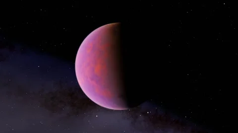 Flying over an unknown planet Stock Footage 51691107