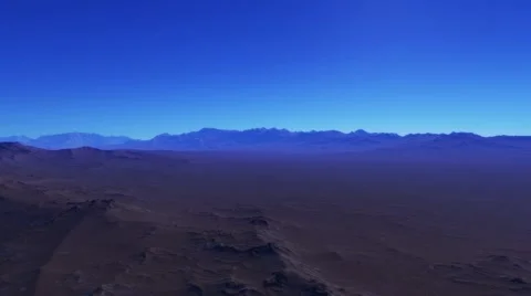Flying over an unknown planet Stock Footage 51749920