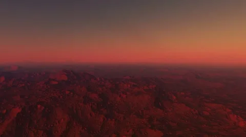 Flying over an unknown planet Stock Footage 51749936
